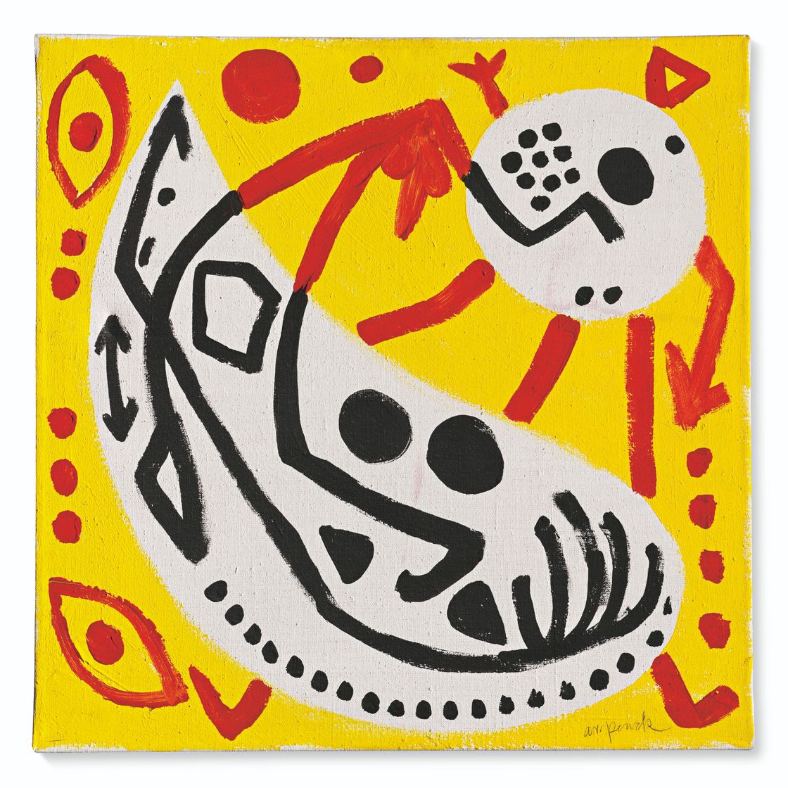 A.R. Penck — 2 Лучшие формы в Безье (2 конкретные формы взаимосвязаны), изображение 1