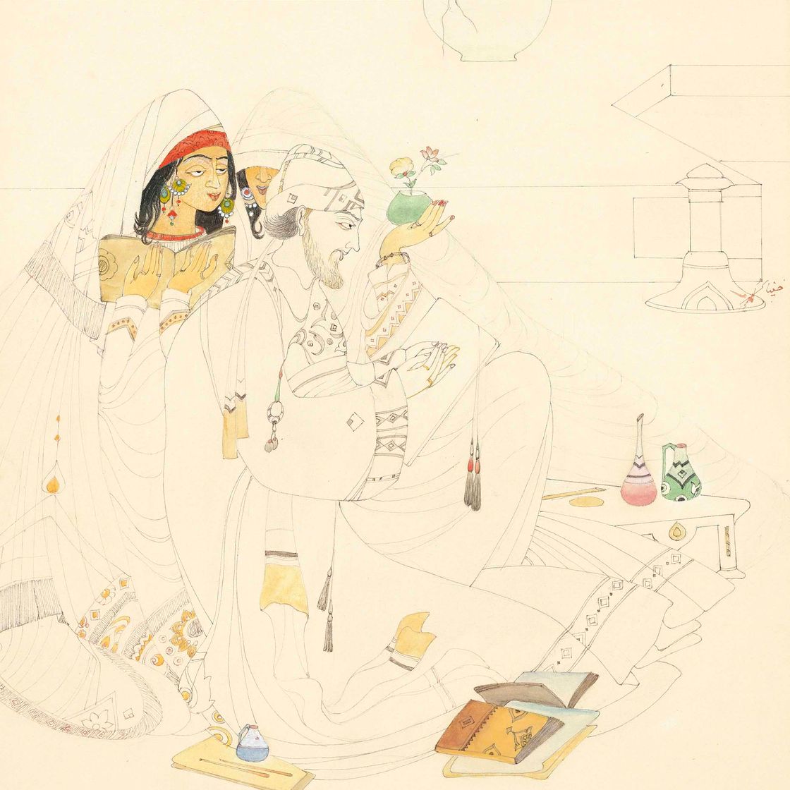 Abdur Rahman Chughtai — Без названия (Видение поэта)