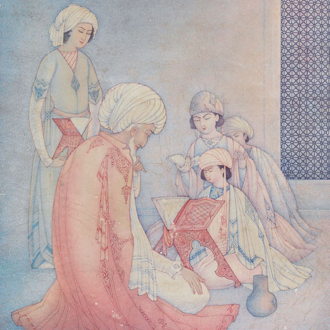 Abdur Rahman Chughtai — Наставник