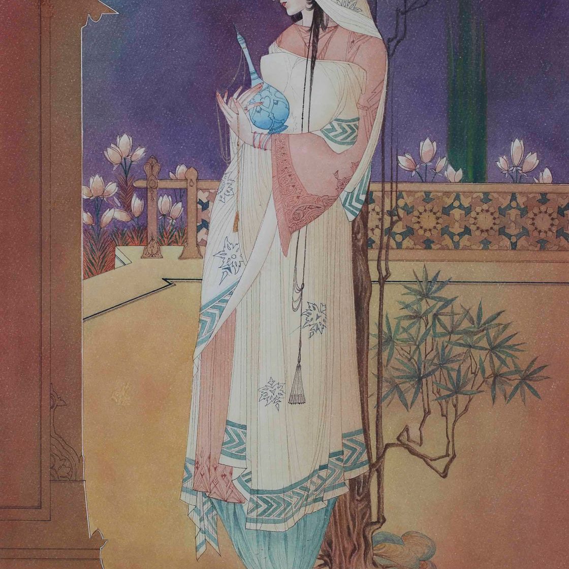 Abdur Rahman Chughtai — Без названия (Дама с флаконом духов)