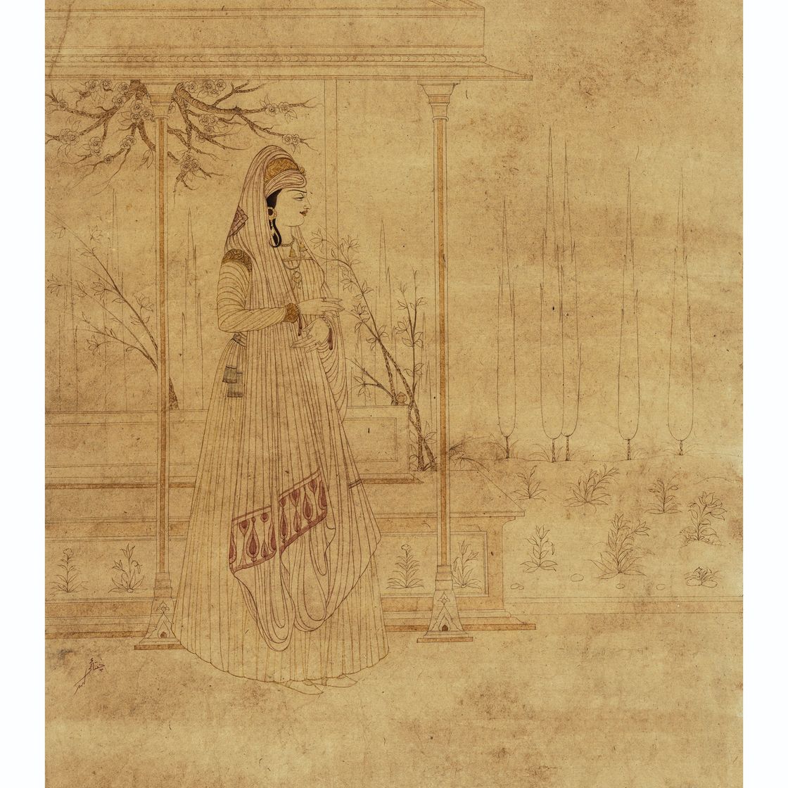 Abdur Rahman Chughtai — Без названия (Леди)