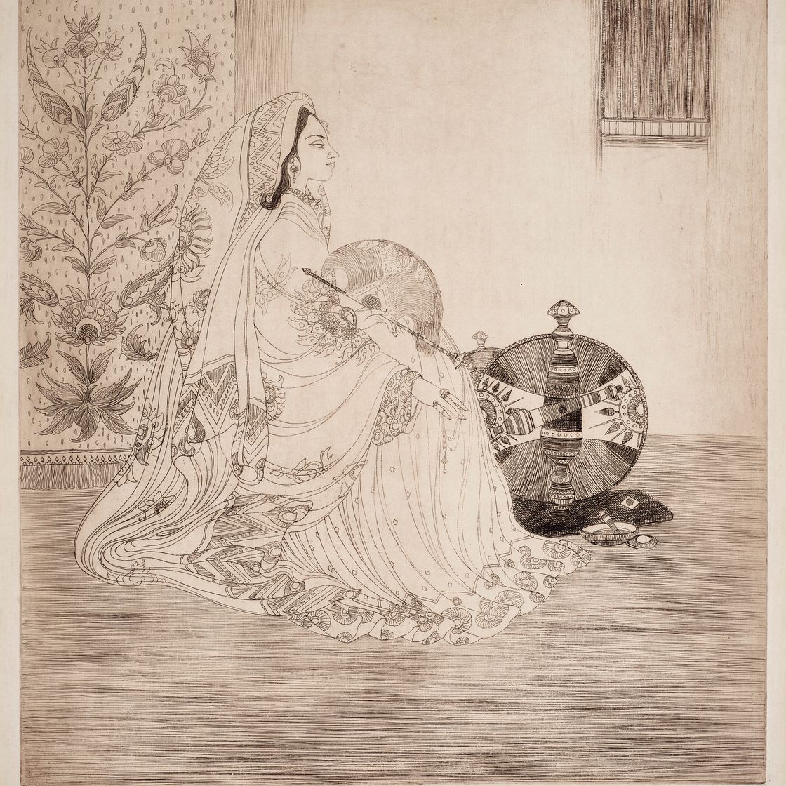 Abdur Rahman Chughtai — Спальня; Прялка, изображение 3