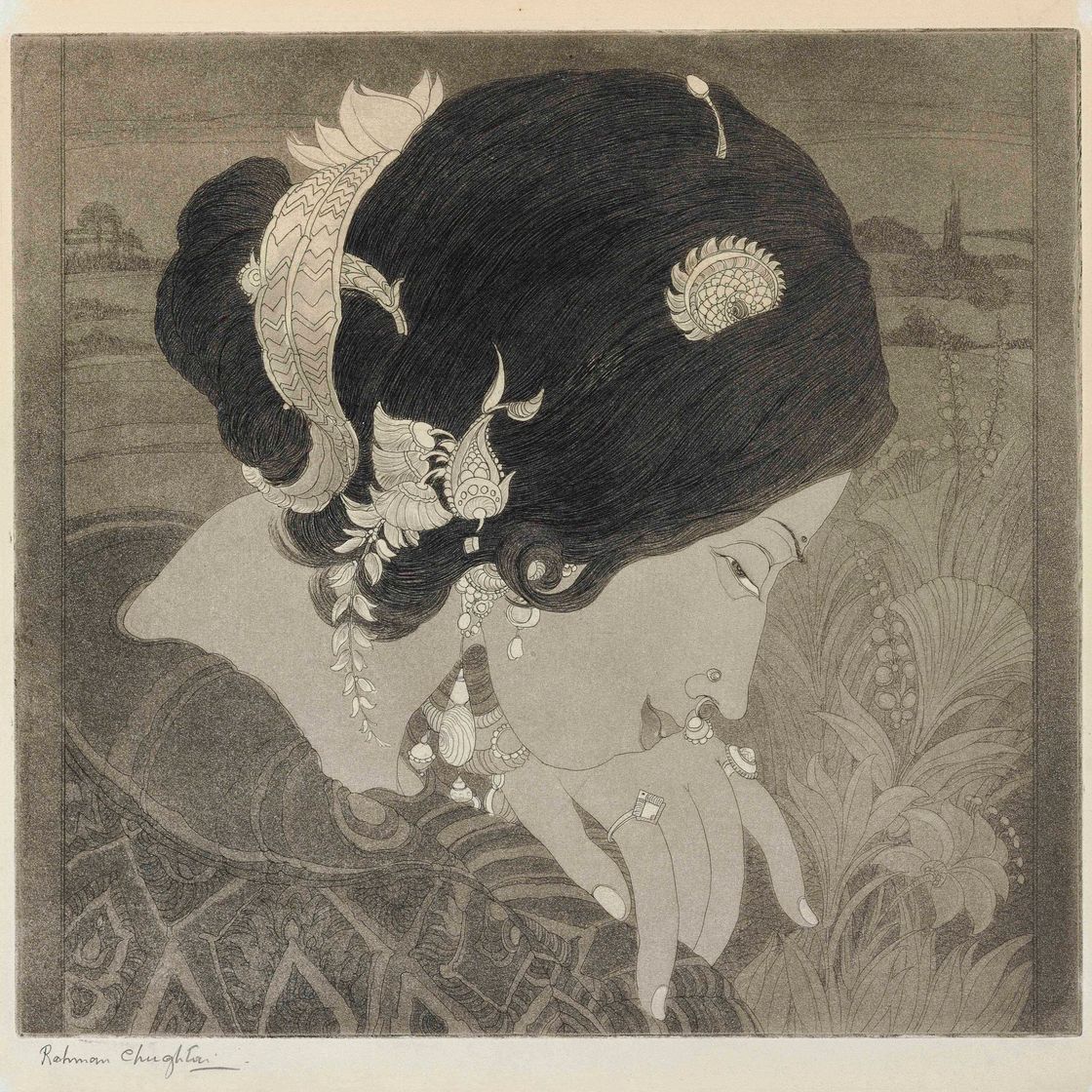 Abdur Rahman Chughtai — Без названия (Аромат)