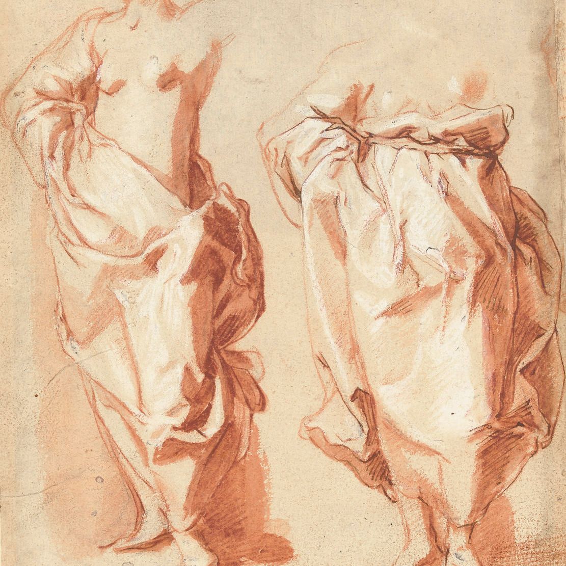 Abraham Bloemaert — Две задрапированные женские фигуры, стоящие