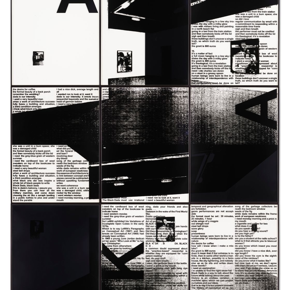 Adam Pendleton — Черный Дада (инсталляция "Виды кухни", 2010), изображение 1