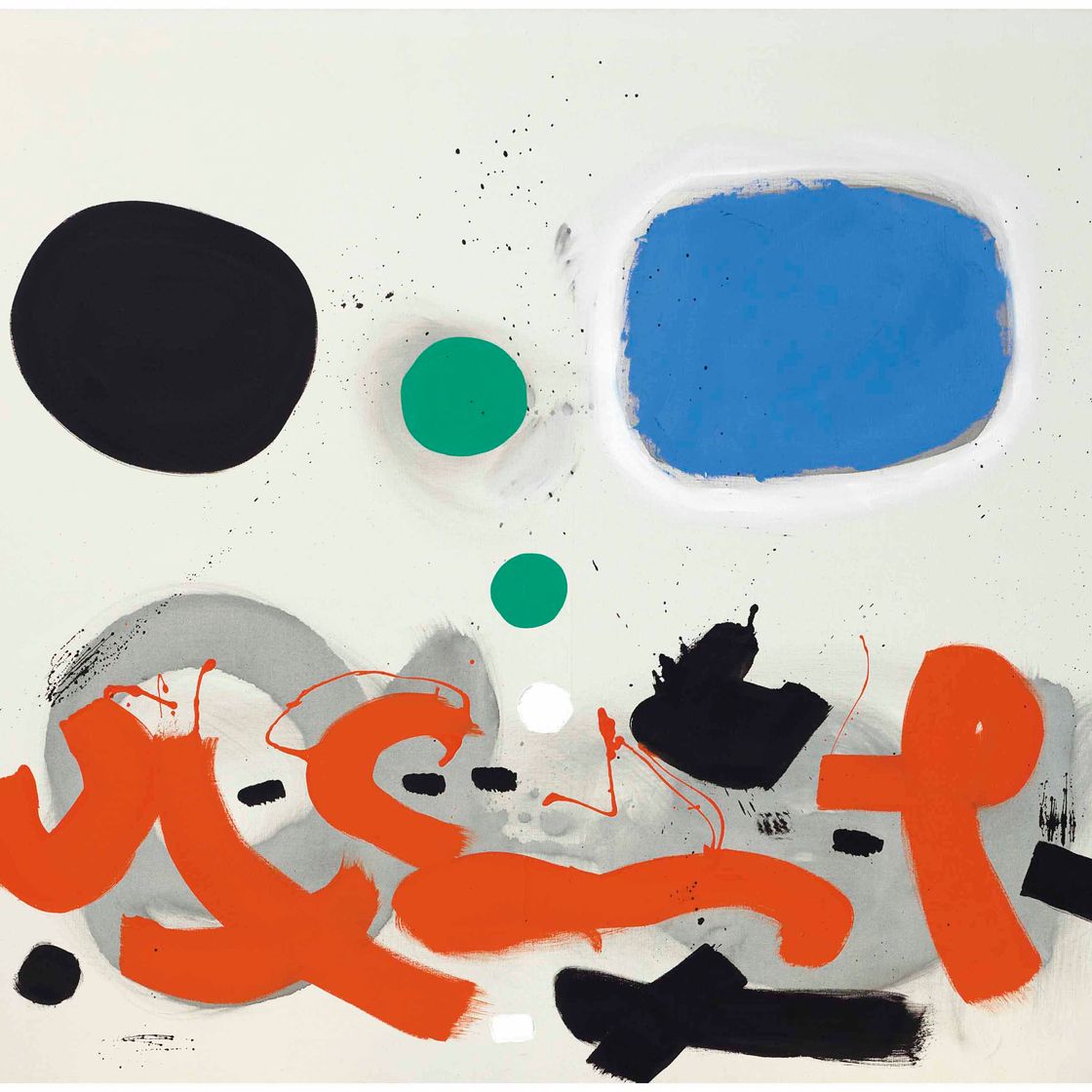 Adolph Gottlieb — Оранжевая каллиграфия