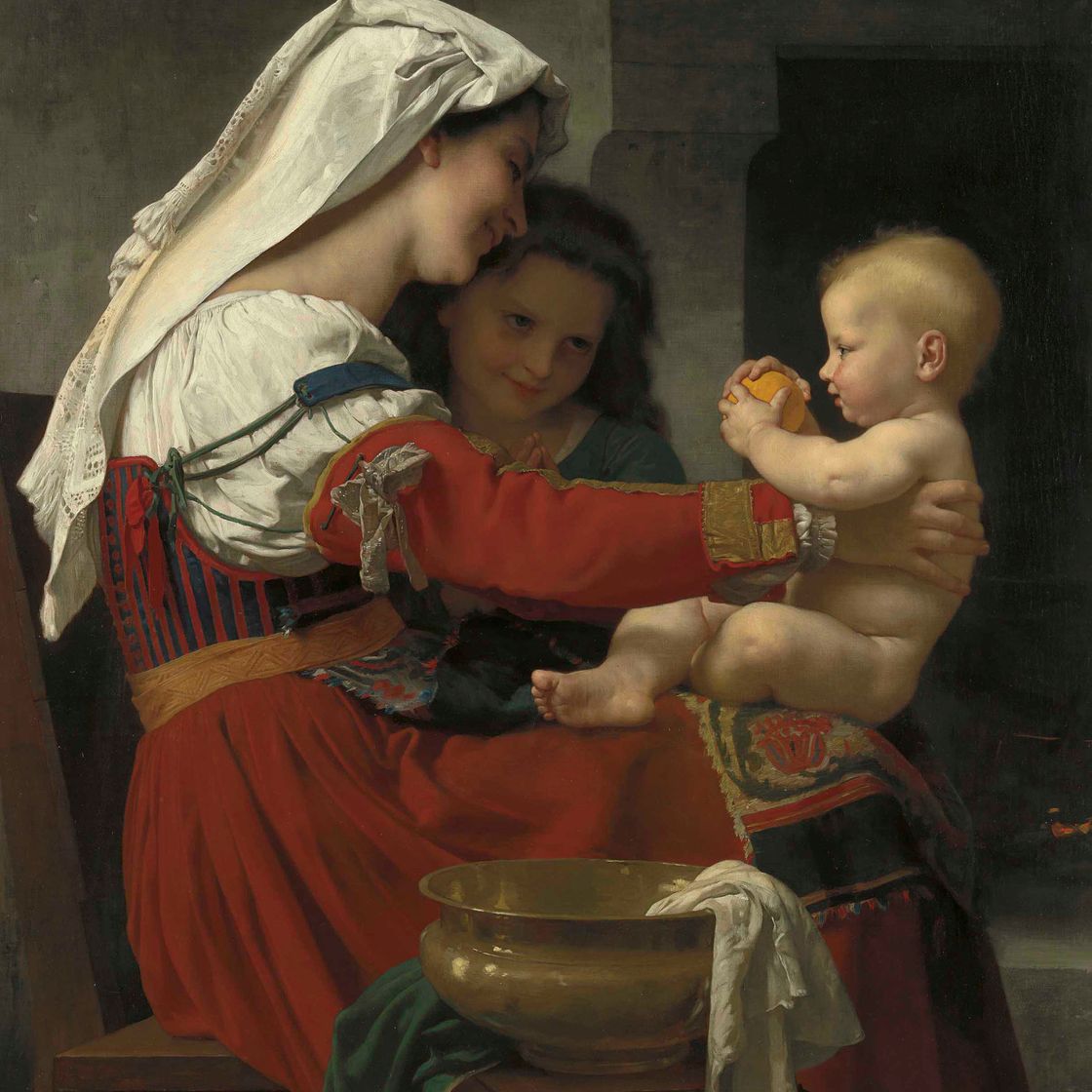 Adolphe William Bouguereau — Восхищение матерью - ле бен