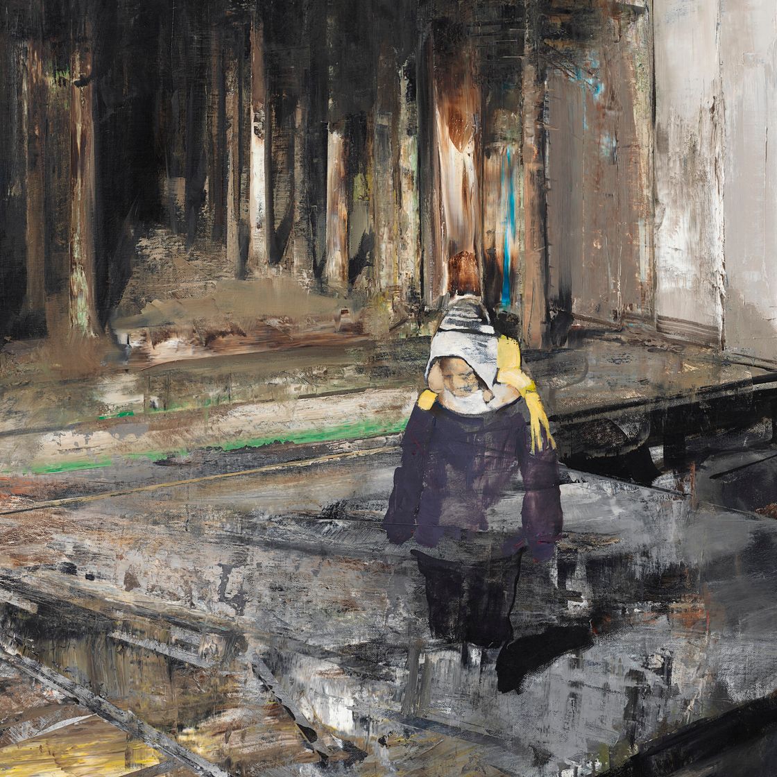 Adrian Ghenie — Малышка в лесу, изображение 2