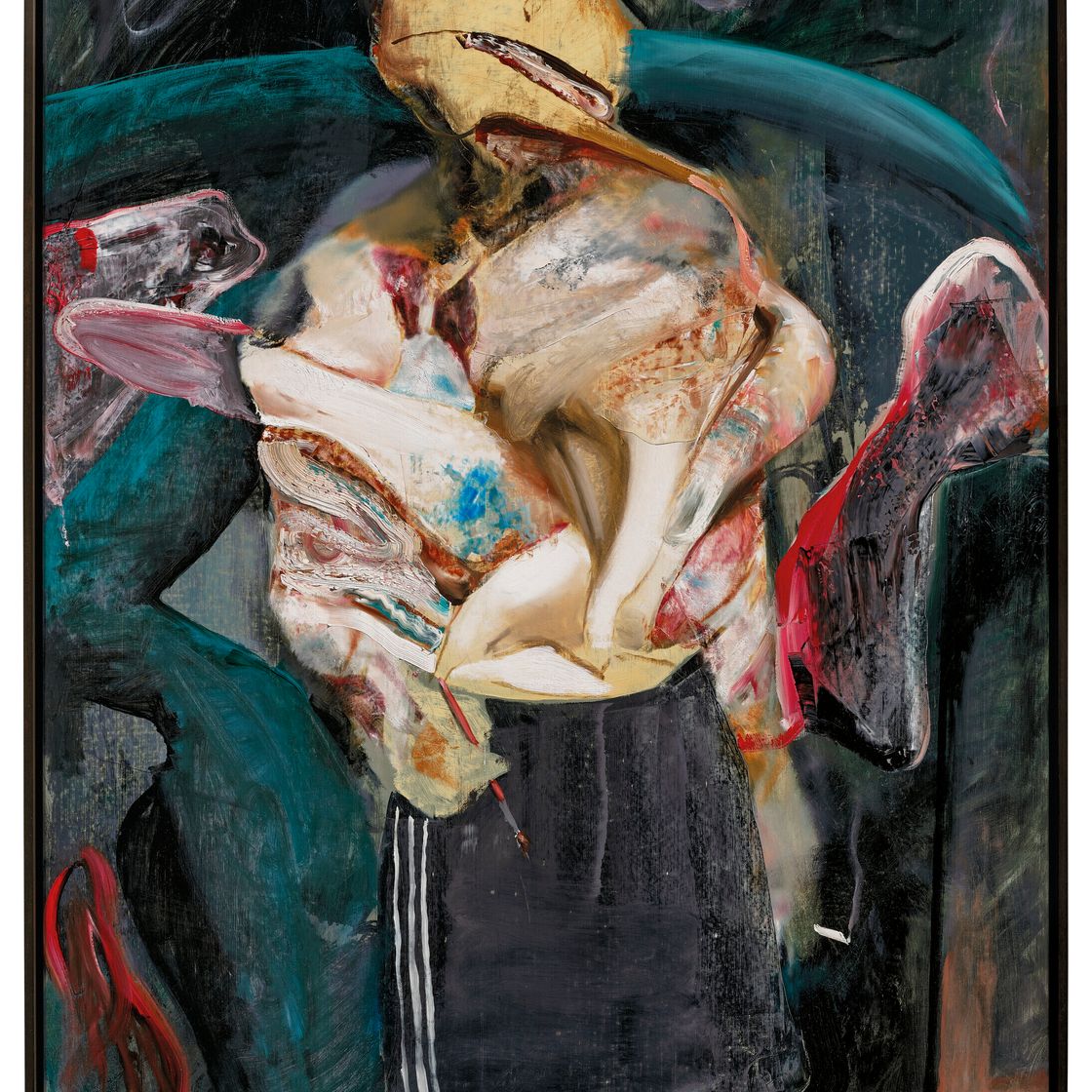 Adrian Ghenie — Автопортрет с маской животного, изображение 2