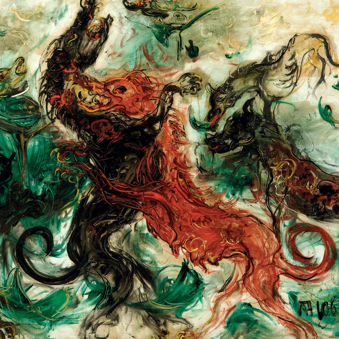 Affandi — Собачья драка