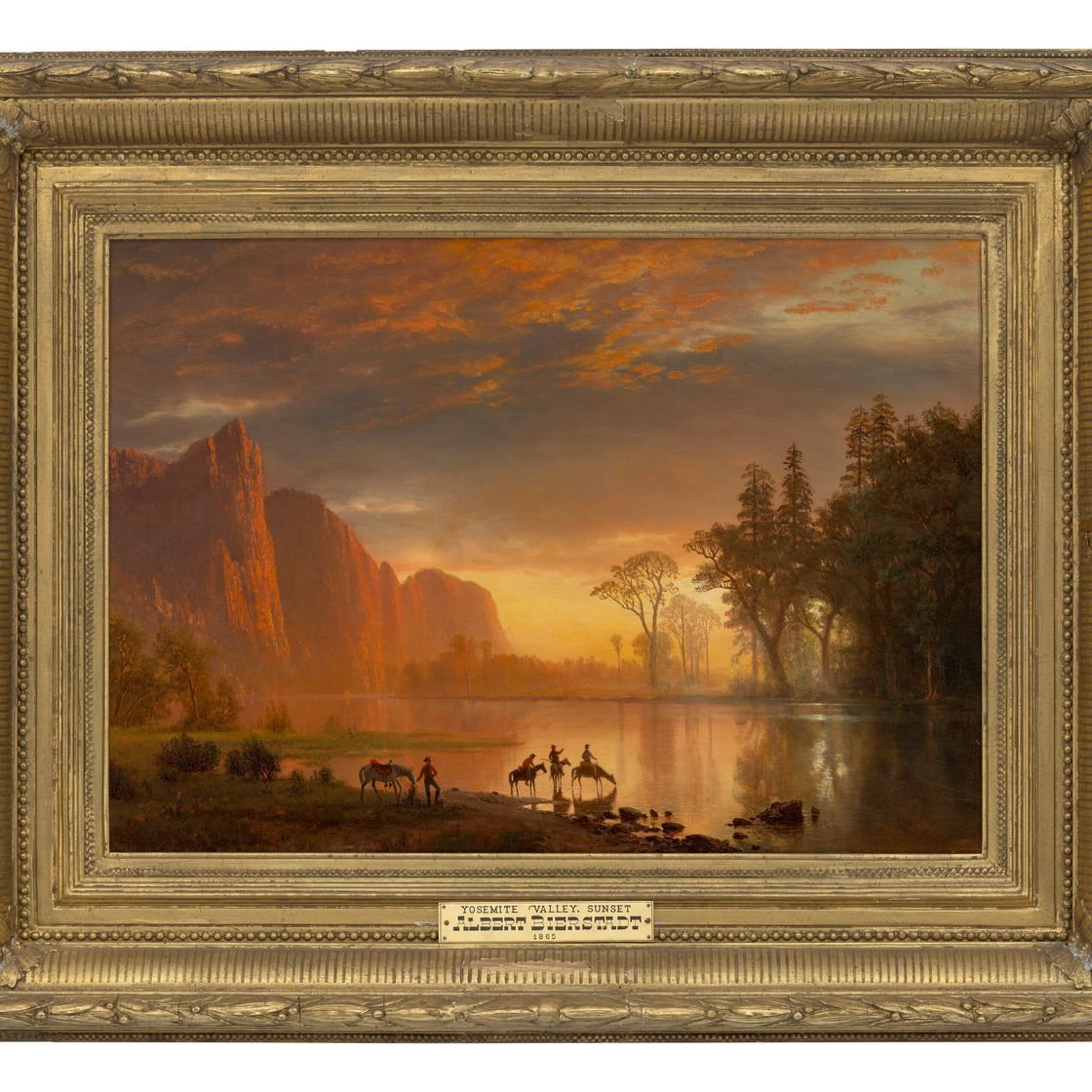 Albert Bierstadt — Зеркальное озеро (долина Йосемити, закат), изображение 2