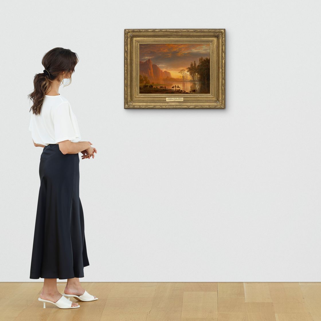 Albert Bierstadt — Зеркальное озеро (долина Йосемити, закат), изображение 4