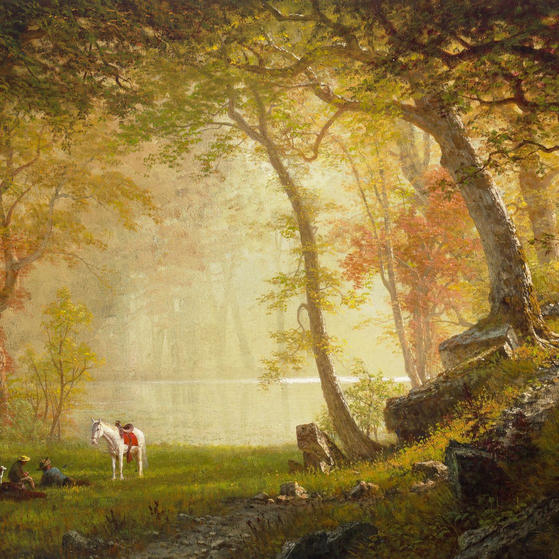 Albert Bierstadt — Отдых во время поездки, изображение 1