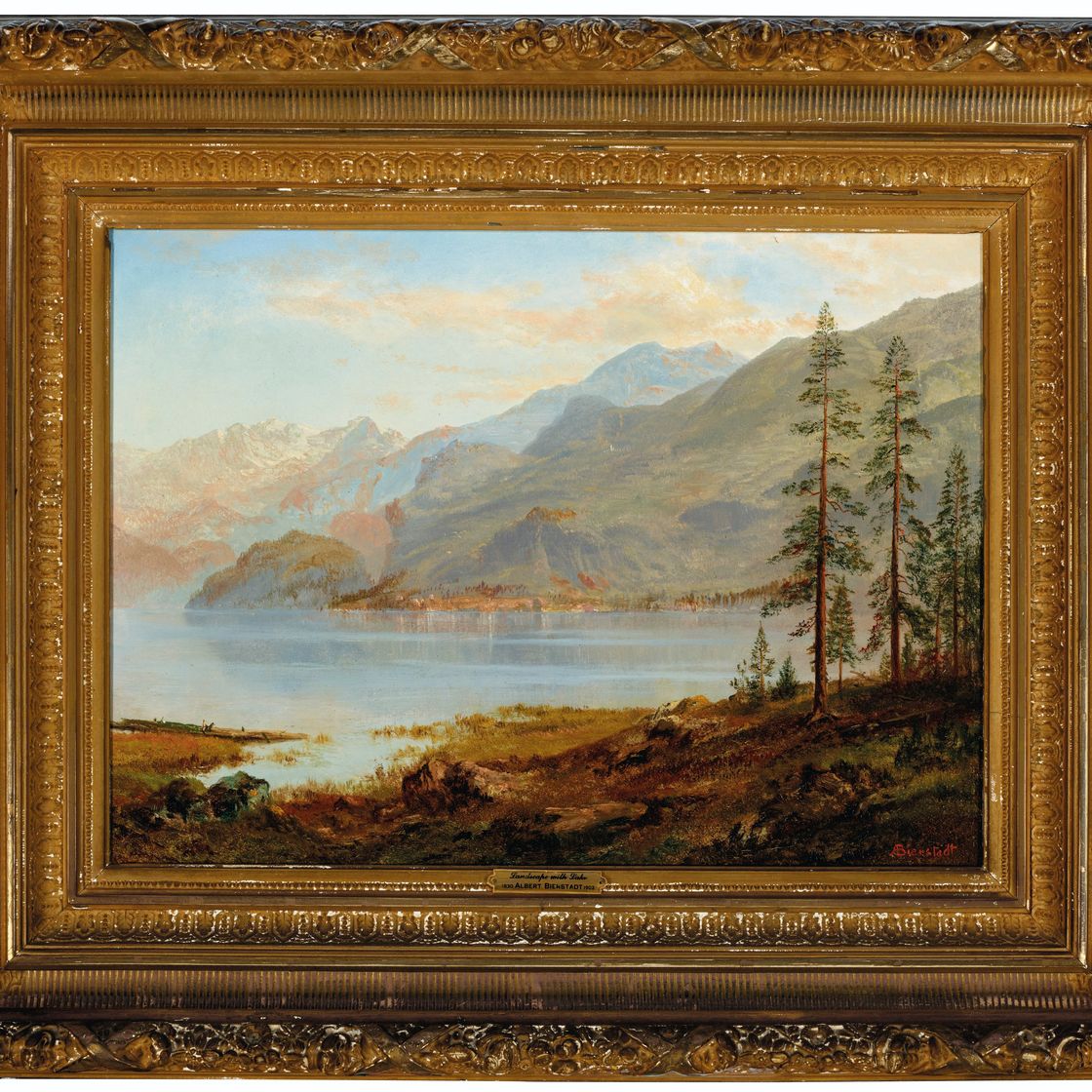Albert Bierstadt — Пейзаж с озером, изображение 2