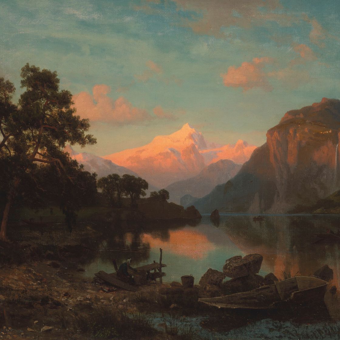 Albert Bierstadt — Озеро Люцерн, изображение 1