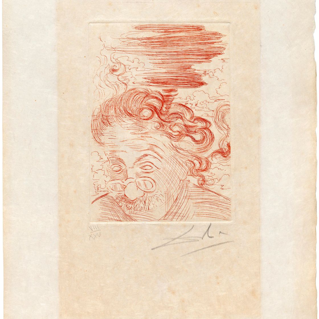 Albert Einstein — Сальвадор Дали , 1968 год