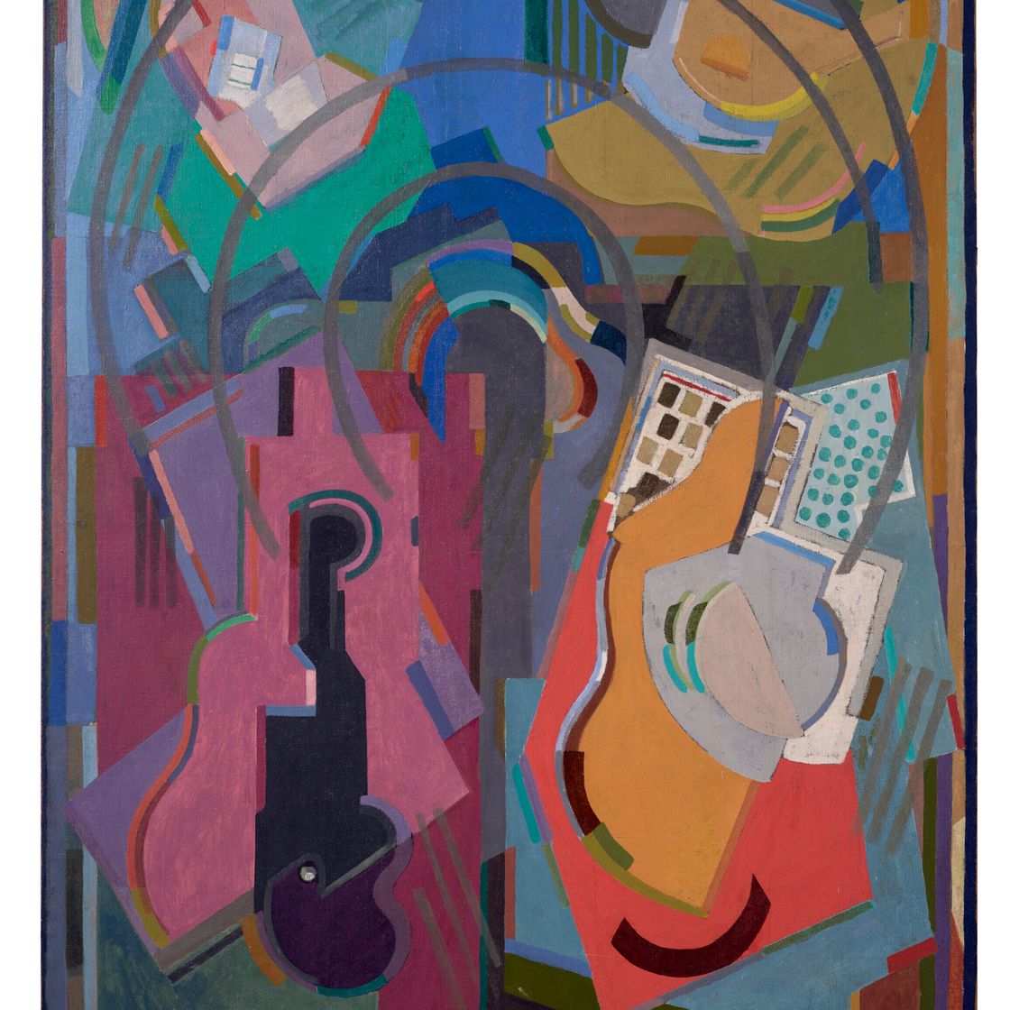 Albert Gleizes — Ритмическая композиция, четыре элемента, изображение 1