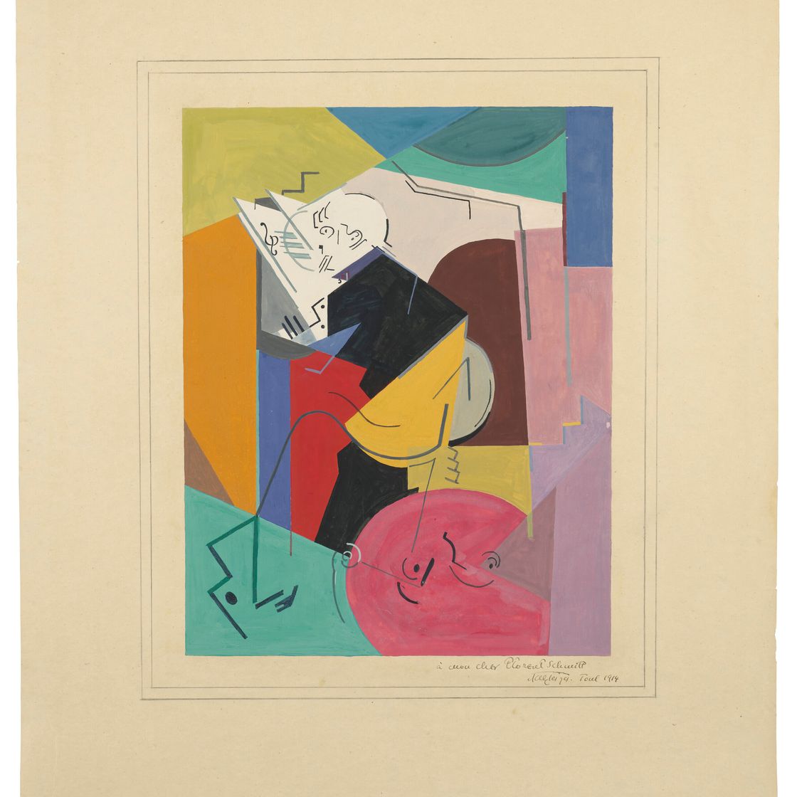 Albert Gleizes — Этюд к портрету Флорана Шмитта о Флоране Шмитте, изображение 2