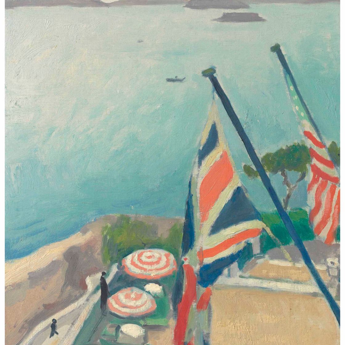 Albert Marquet — Терраса с драпировками, Отель-заповедник