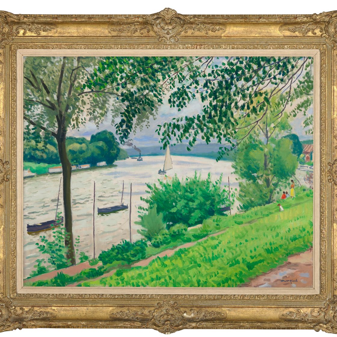 Albert Marquet — Триль, берег Сены, изображение 2