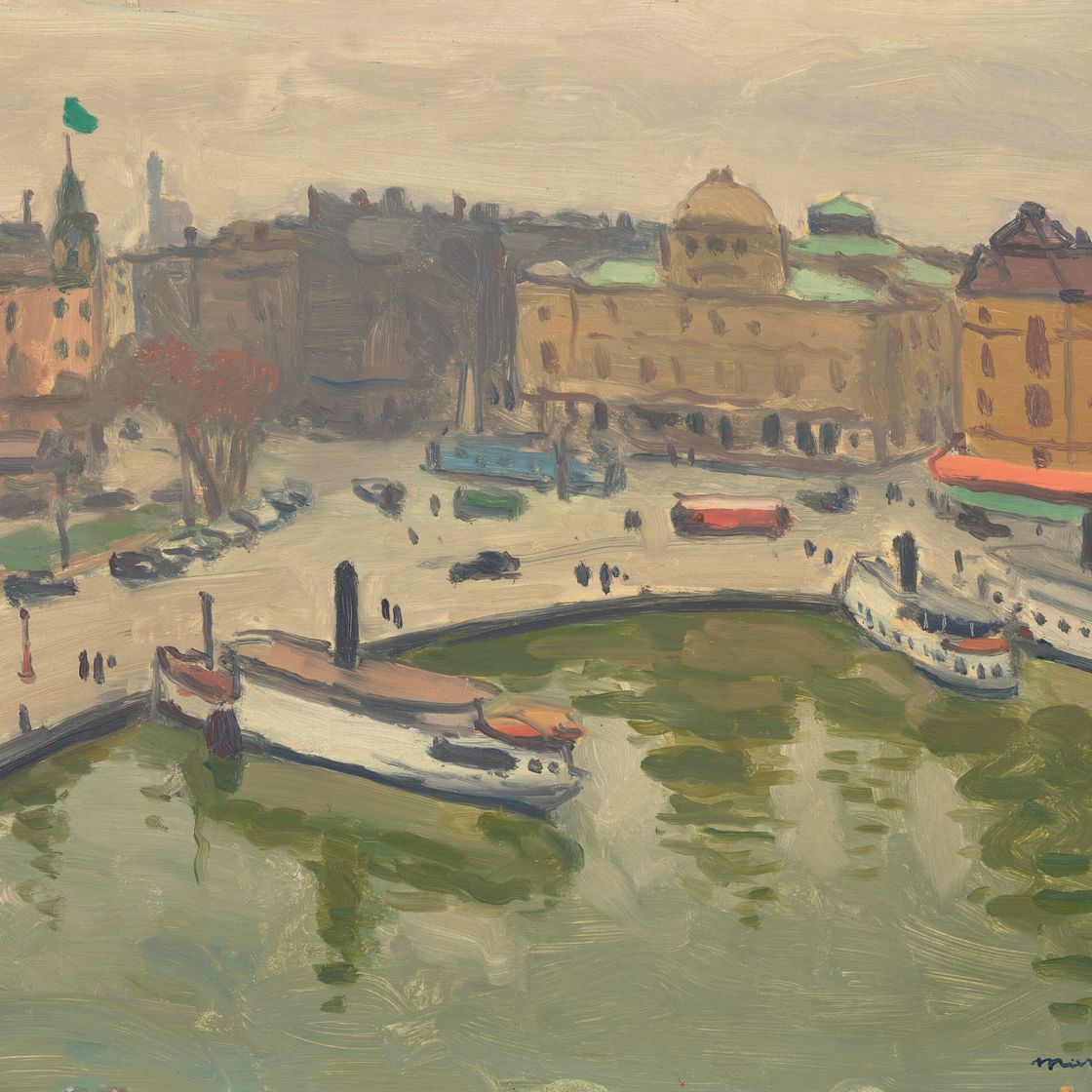 Albert Marquet — Порт Стокгольма, Нюбровикен, главный офис отеля Strand, изображение 1
