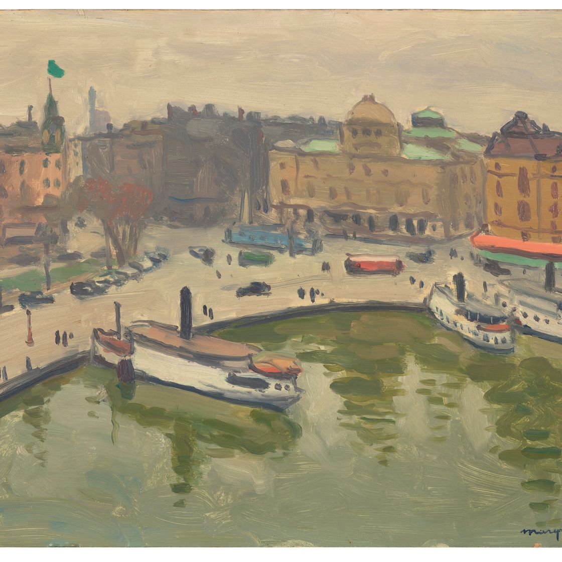 Albert Marquet — Порт Стокгольма, Нюбровикен, главный офис отеля Strand, изображение 2