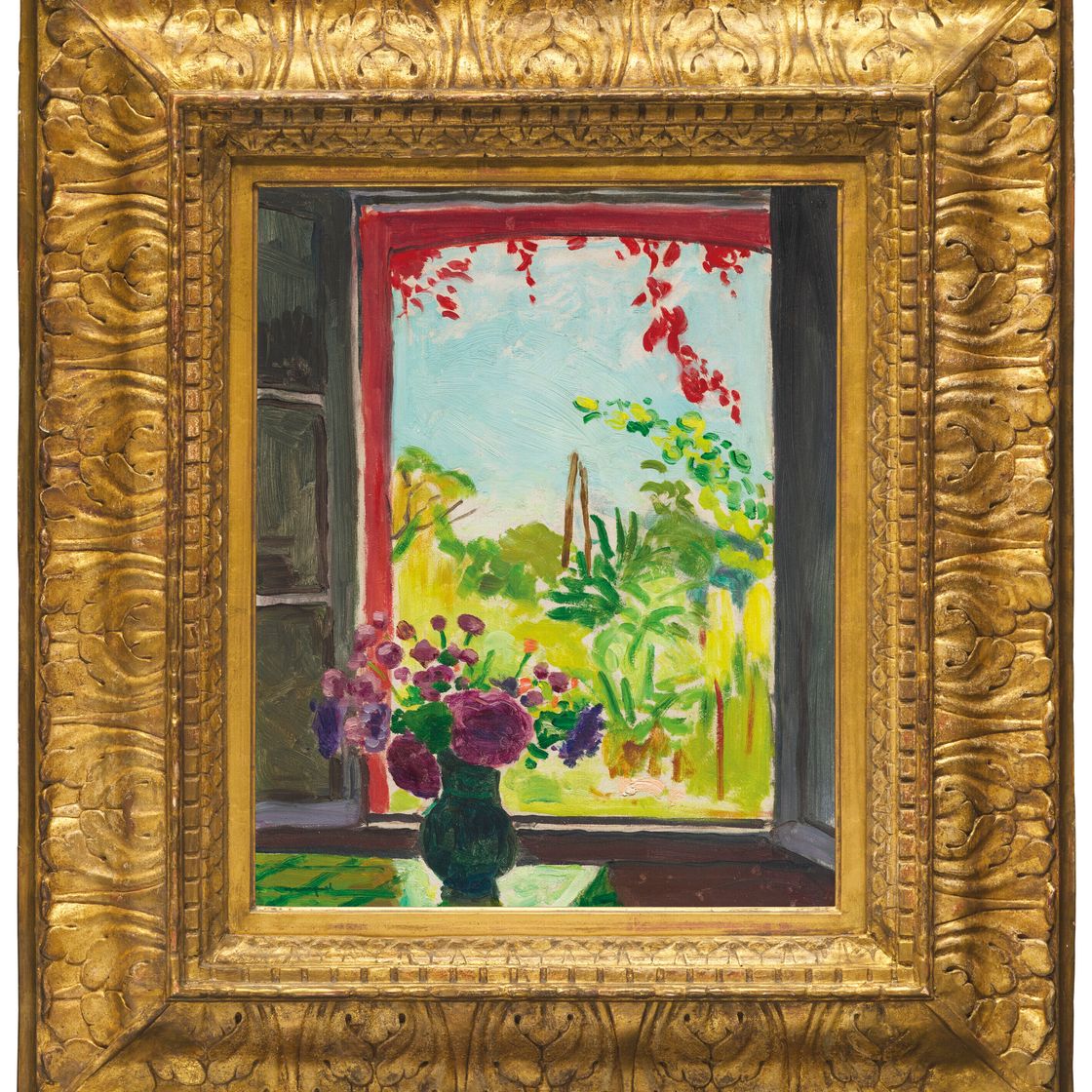 Albert Marquet — Букет на столе у окна в Мерикуре, изображение 2