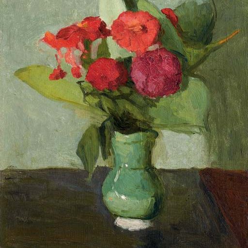 Albert Marquet — Букет цветов в вазе на самом верху