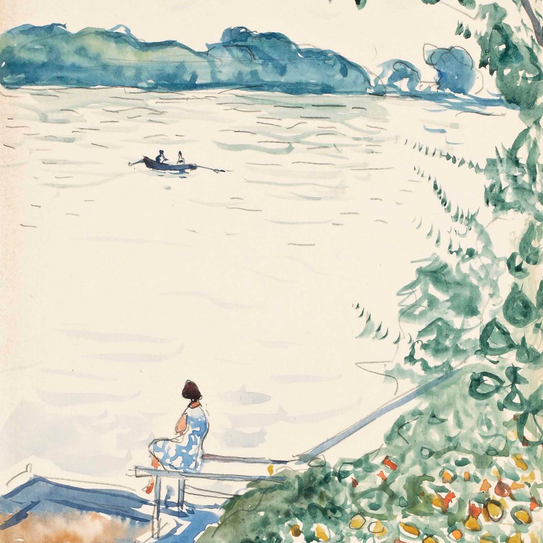 Albert Marquet — Пуасси, мадам Марке из ле-понтона на вилле Марии-Шарлотты