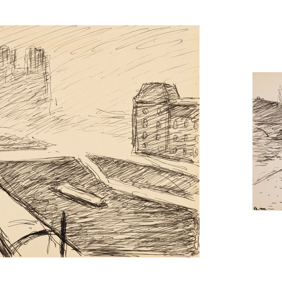 Albert Marquet — Набережная Сен-Мишель, Париж (i) ; Мост а-Париж, Пассан (ii), изображение 1