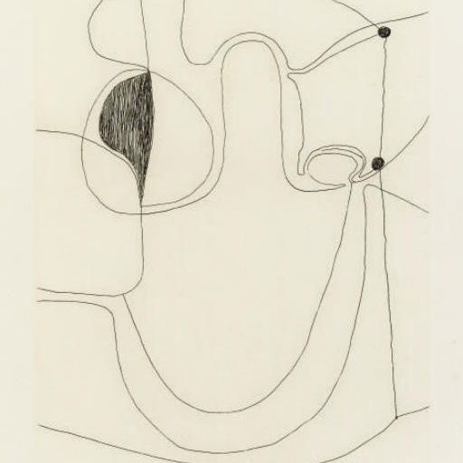 Alberto Burri — Аквафорте 1 из серии 7 аквафорти (Кальвези, стр. 134)