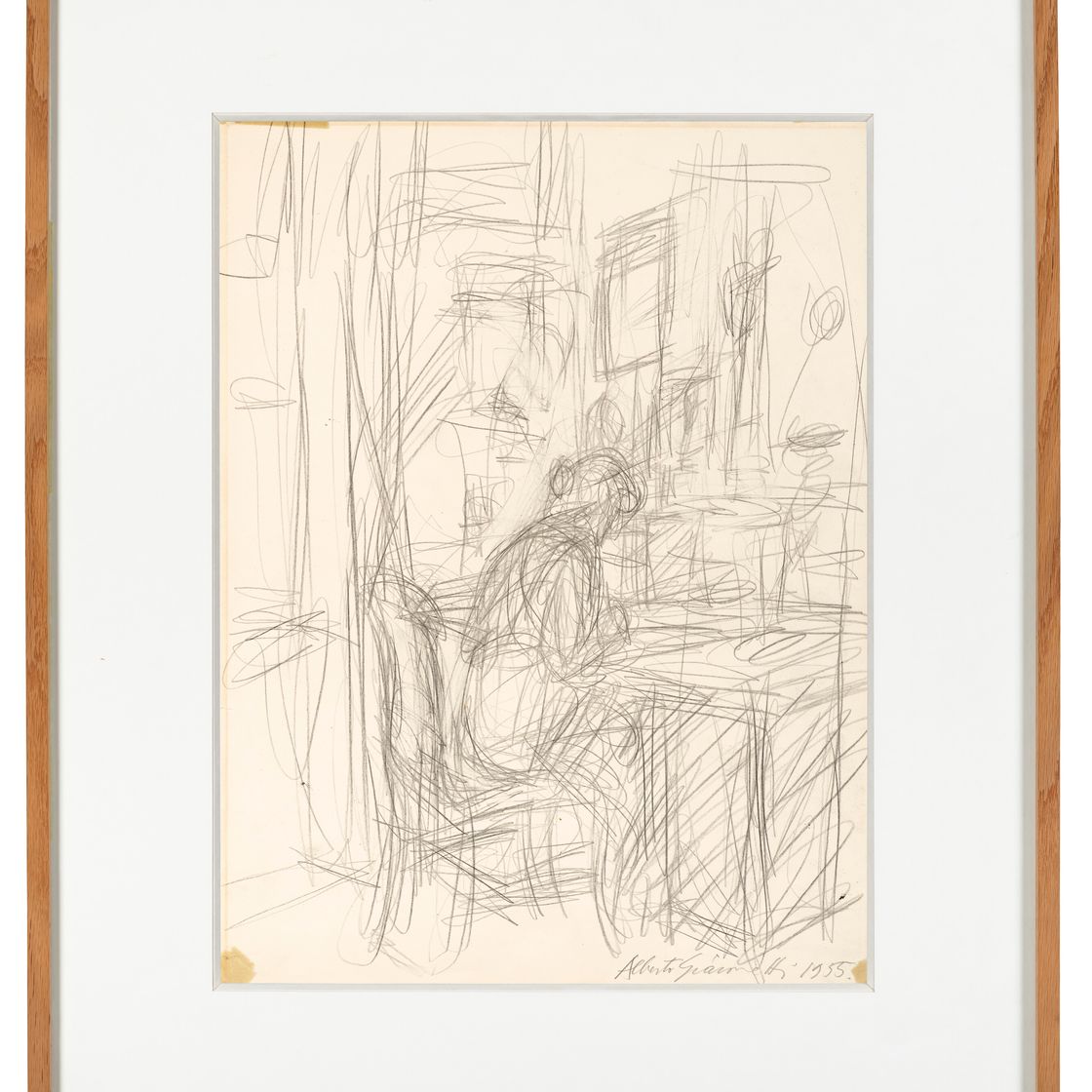 Alberto Giacometti — Печать ( справа ); Аннотации и схемы форм ( сзади ), изображение 4