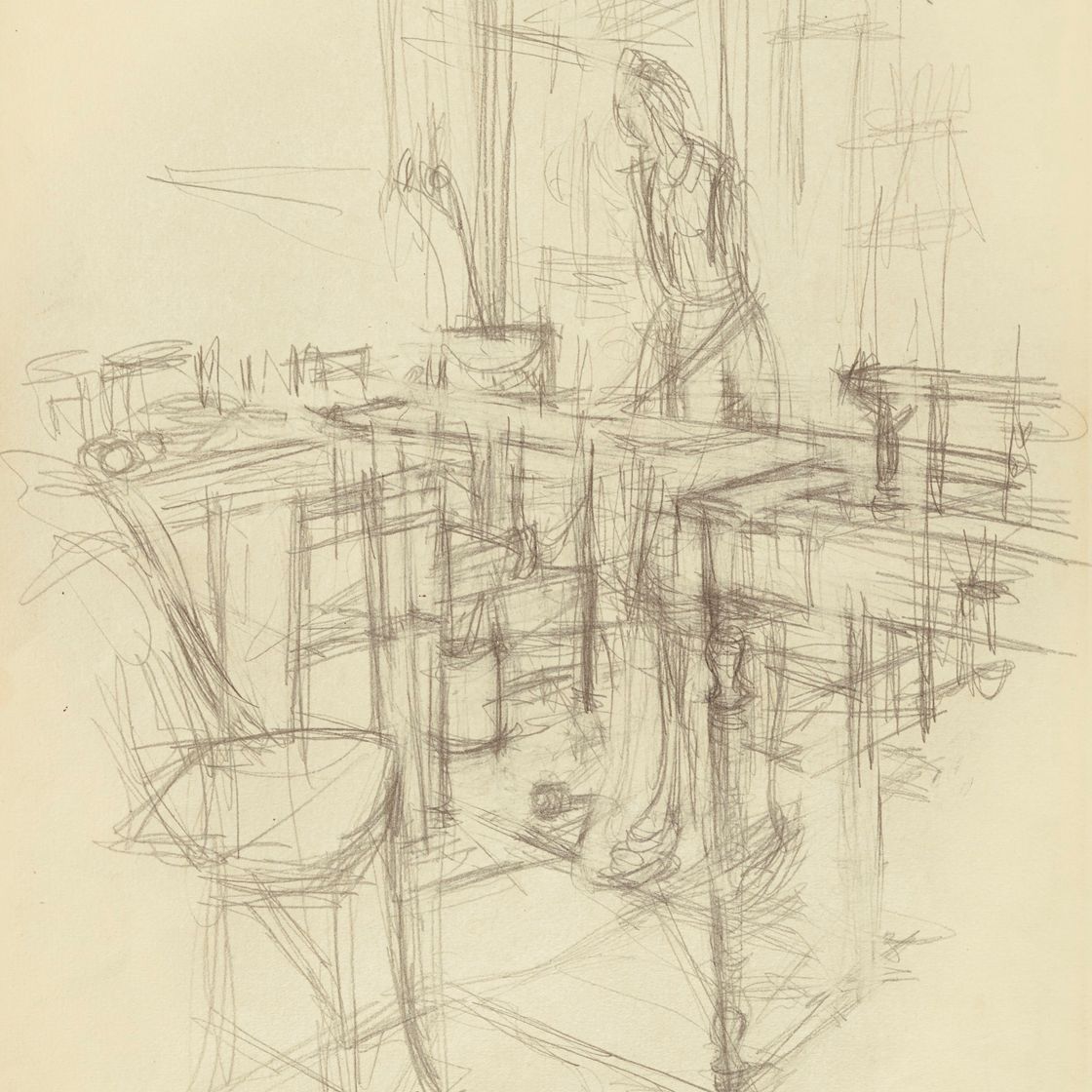Alberto Giacometti — Интерьер (спереди); Ателье (сзади)