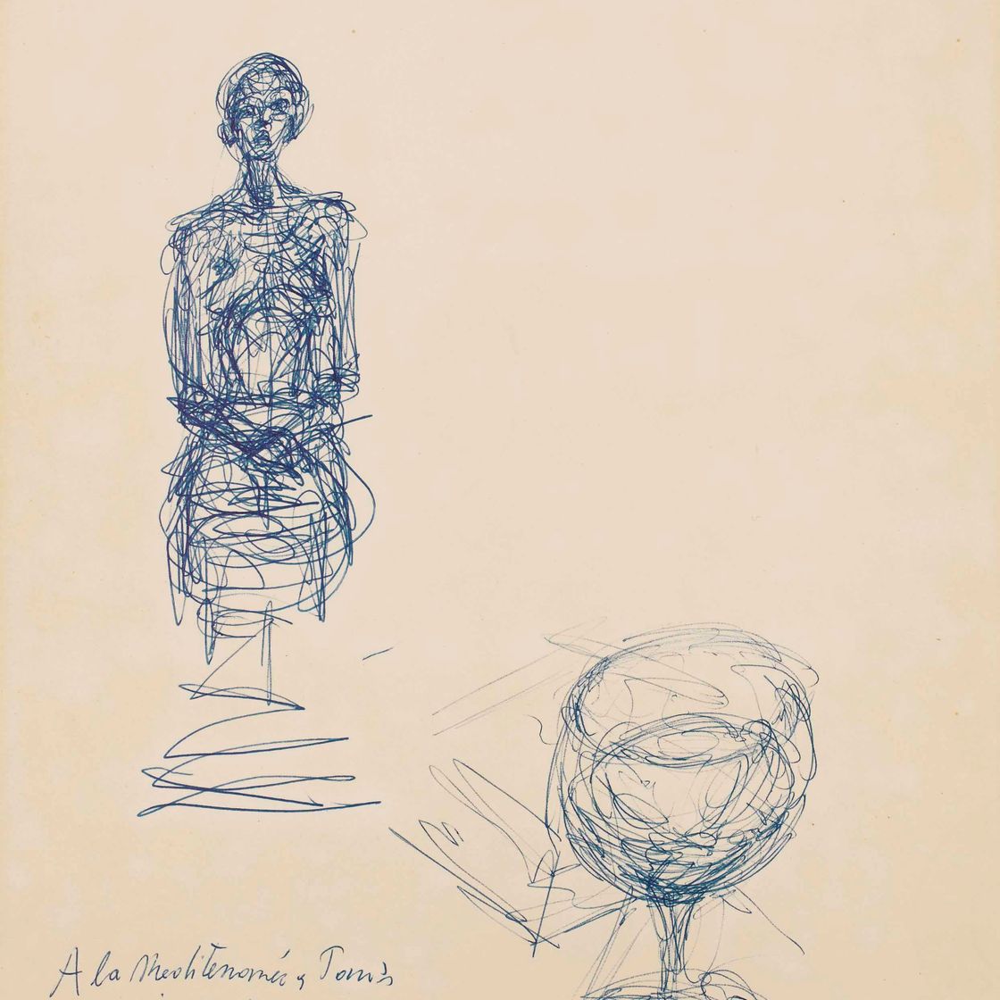 Alberto Giacometti — Женская задница и настоящий пирог