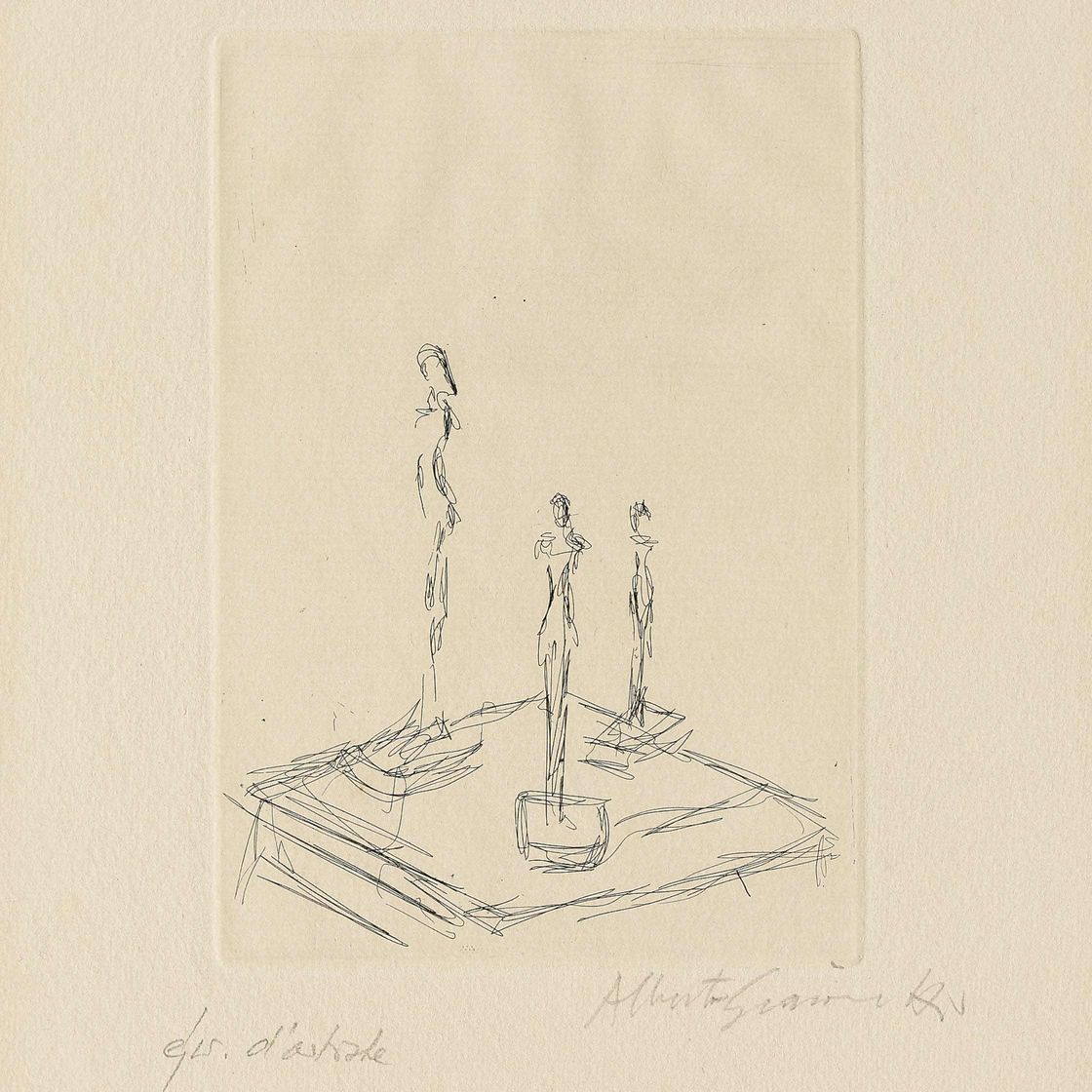Alberto Giacometti — Три статуэтки, 1959