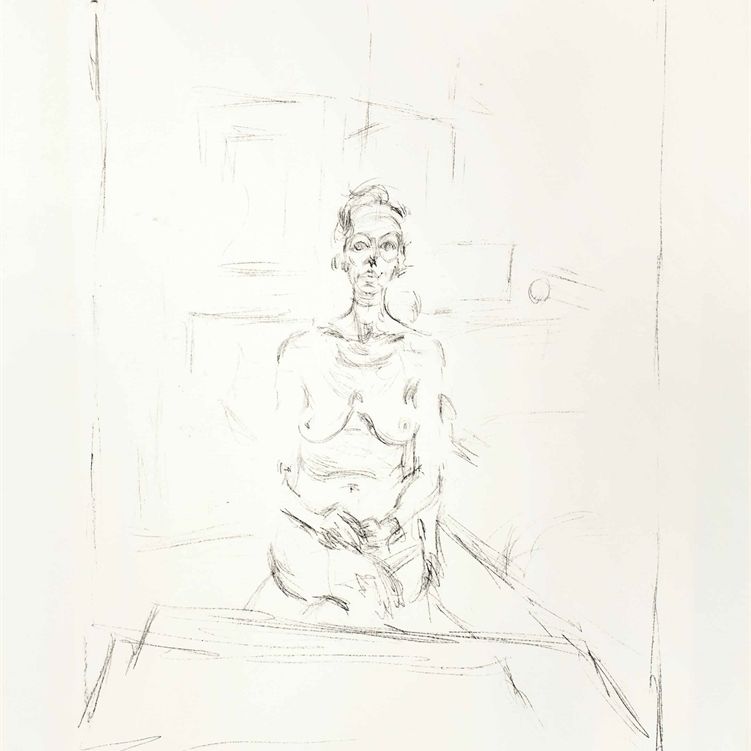 Alberto Giacometti — Сидящий обнаженный