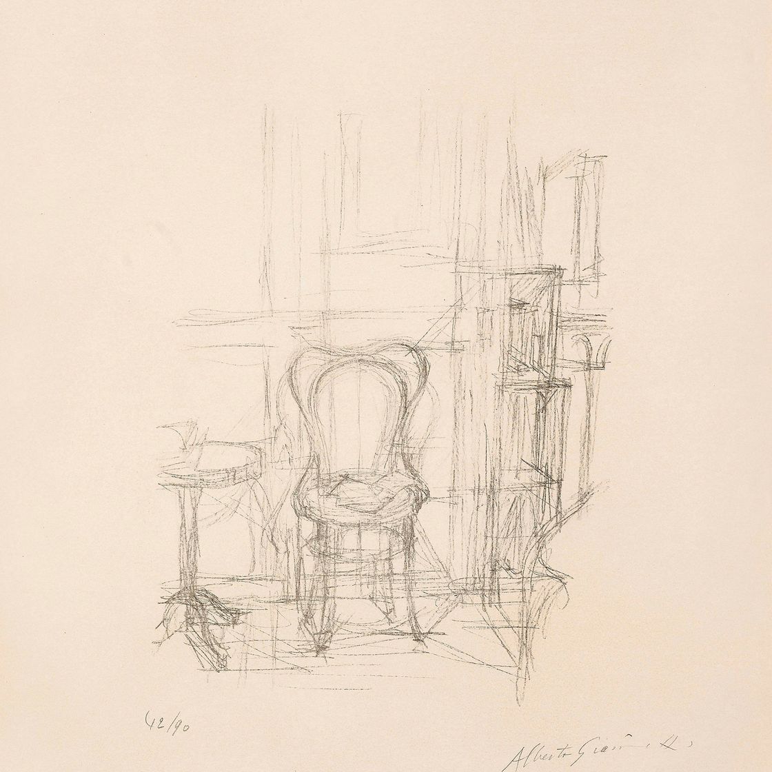 Alberto Giacometti — Стул и Геридон
