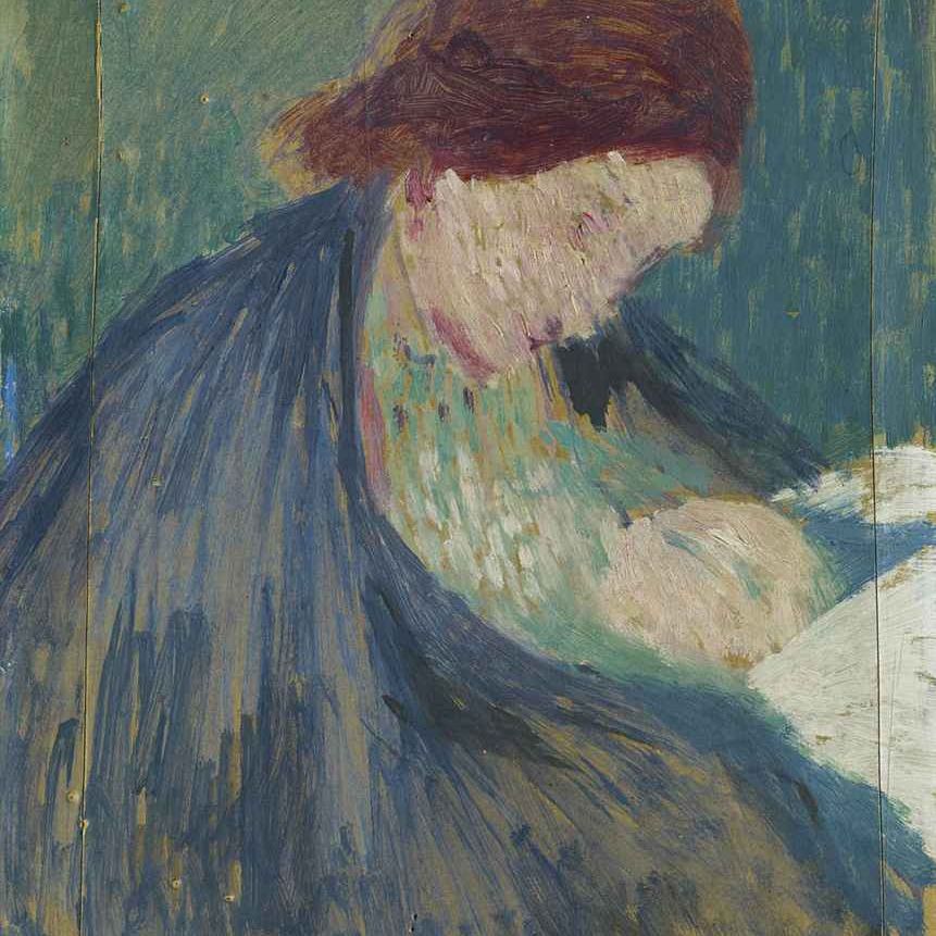 Alberto Giacometti — Разговор и доброта (Аннетта Джакометти и Альберто), 1901