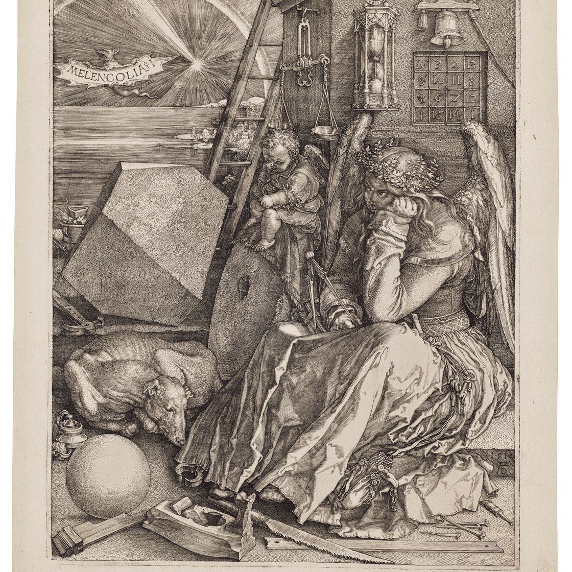Albrecht Dürer — Меланхолия I, изображение 1
