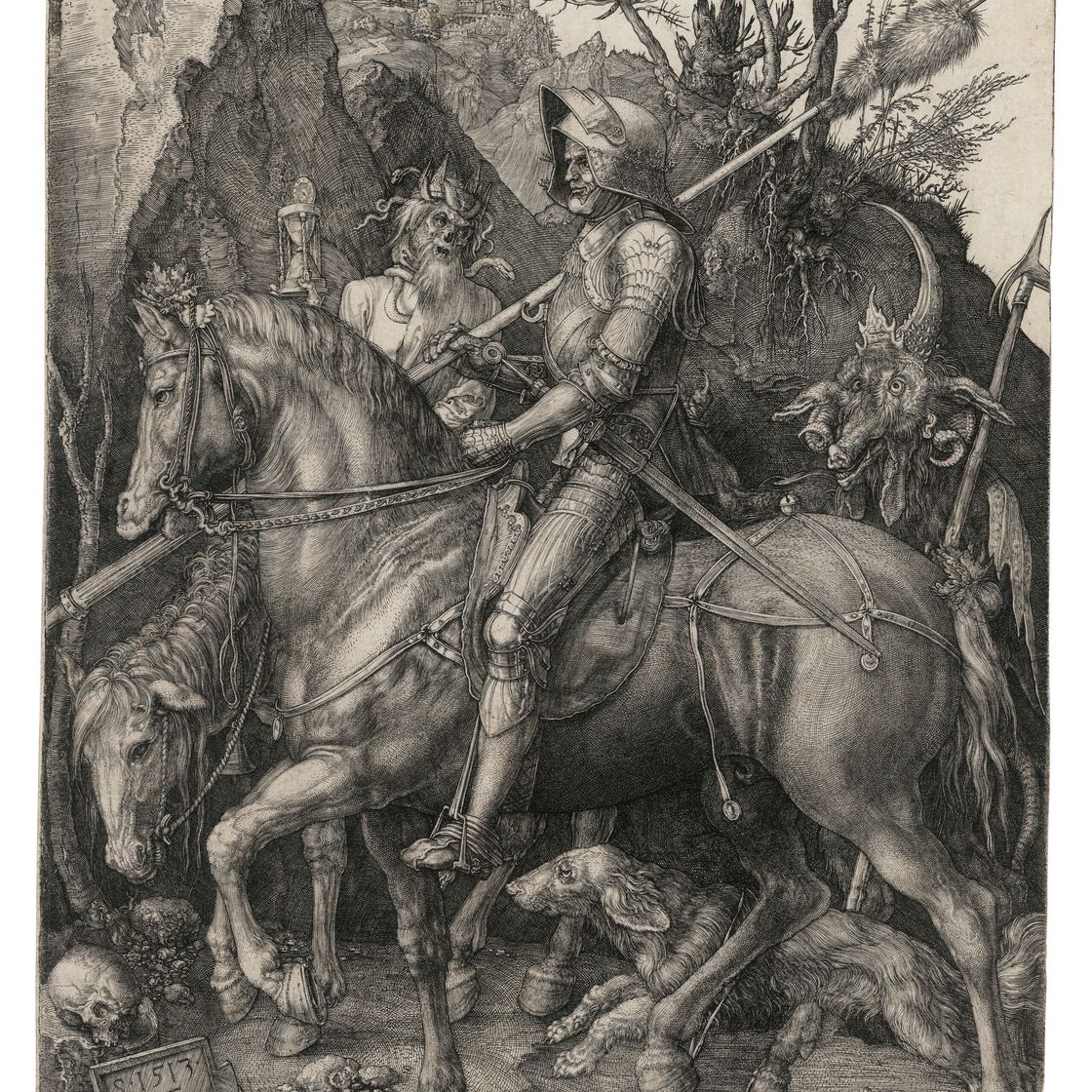 Albrecht Dürer — Рыцарь, Смерть и дьявол, изображение 1