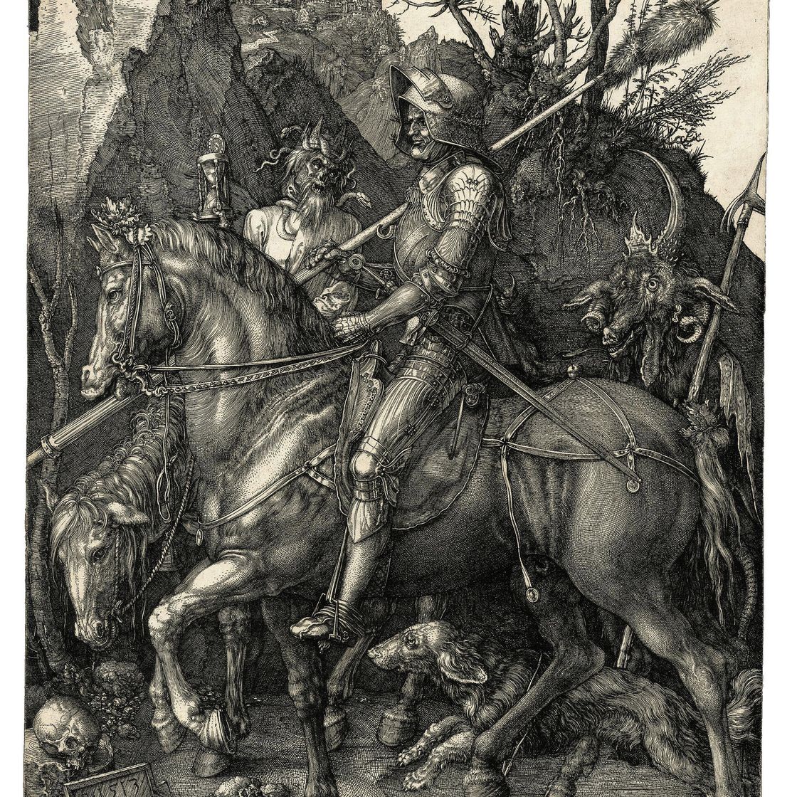 Albrecht Dürer — Рыцарь, смерть и дьявол (ч. 98; М., Зал. 74; С.М.С. 69)