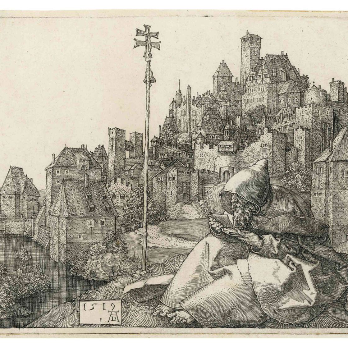 Albrecht Dürer — Рединг святого Антония (Б. 58; М., Холл. 51; С.М.С. 87)