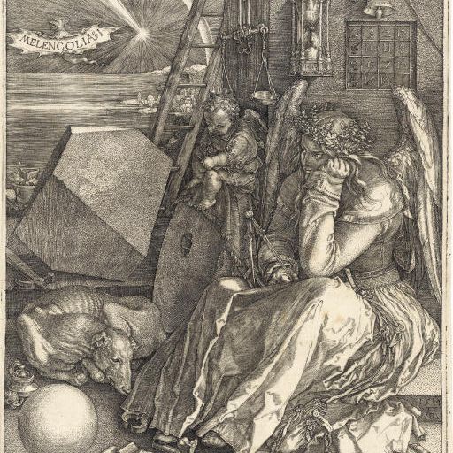 Albrecht Dürer — Меленколия I (B. 74; M., Holl. 75; S.M.S. 71)