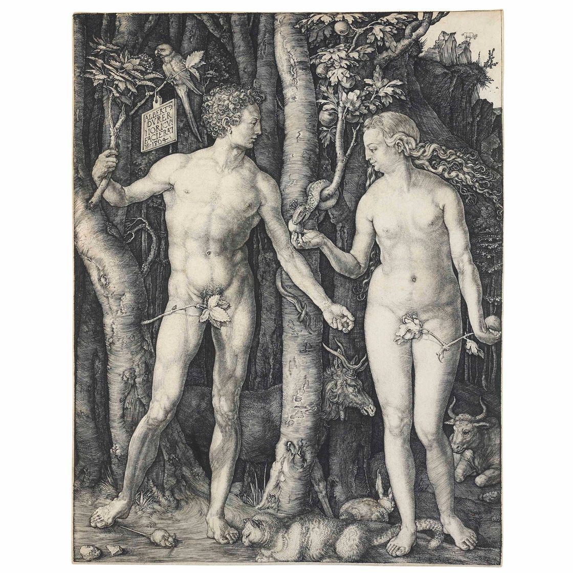 Albrecht Dürer — Адам и Ева (бакалавриат, магистратура, Зал. 1; С.М.С. 39)
