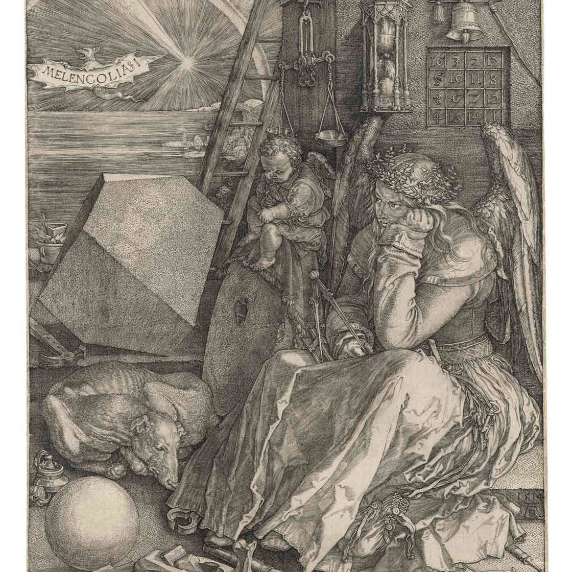 Albrecht Dürer — Меленколия I (B. 74; M., Holl. 75; S.M.S. 71)
