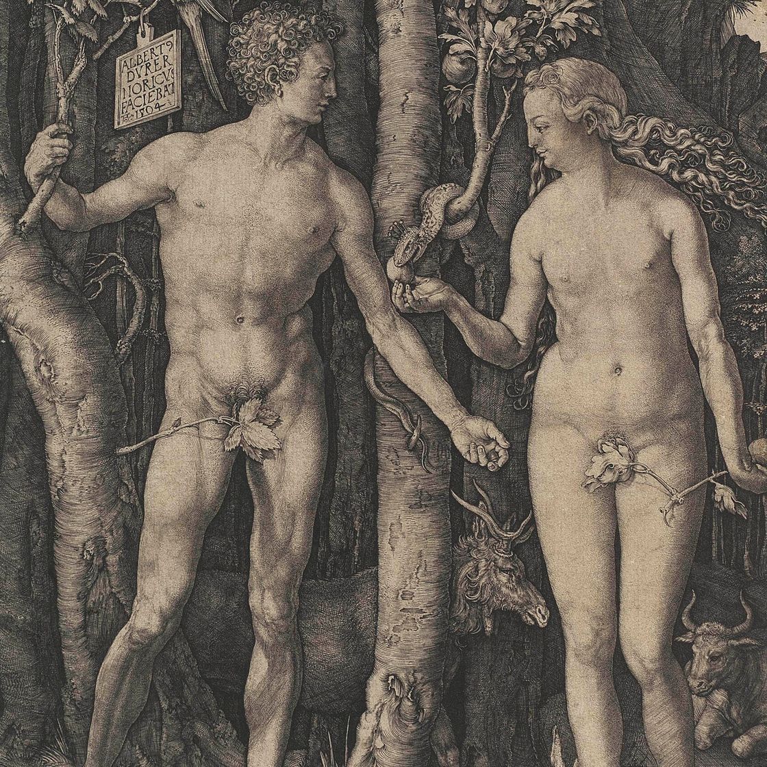 Albrecht Dürer — Адам и Ева (B., M. 1; S.M.S. 39)