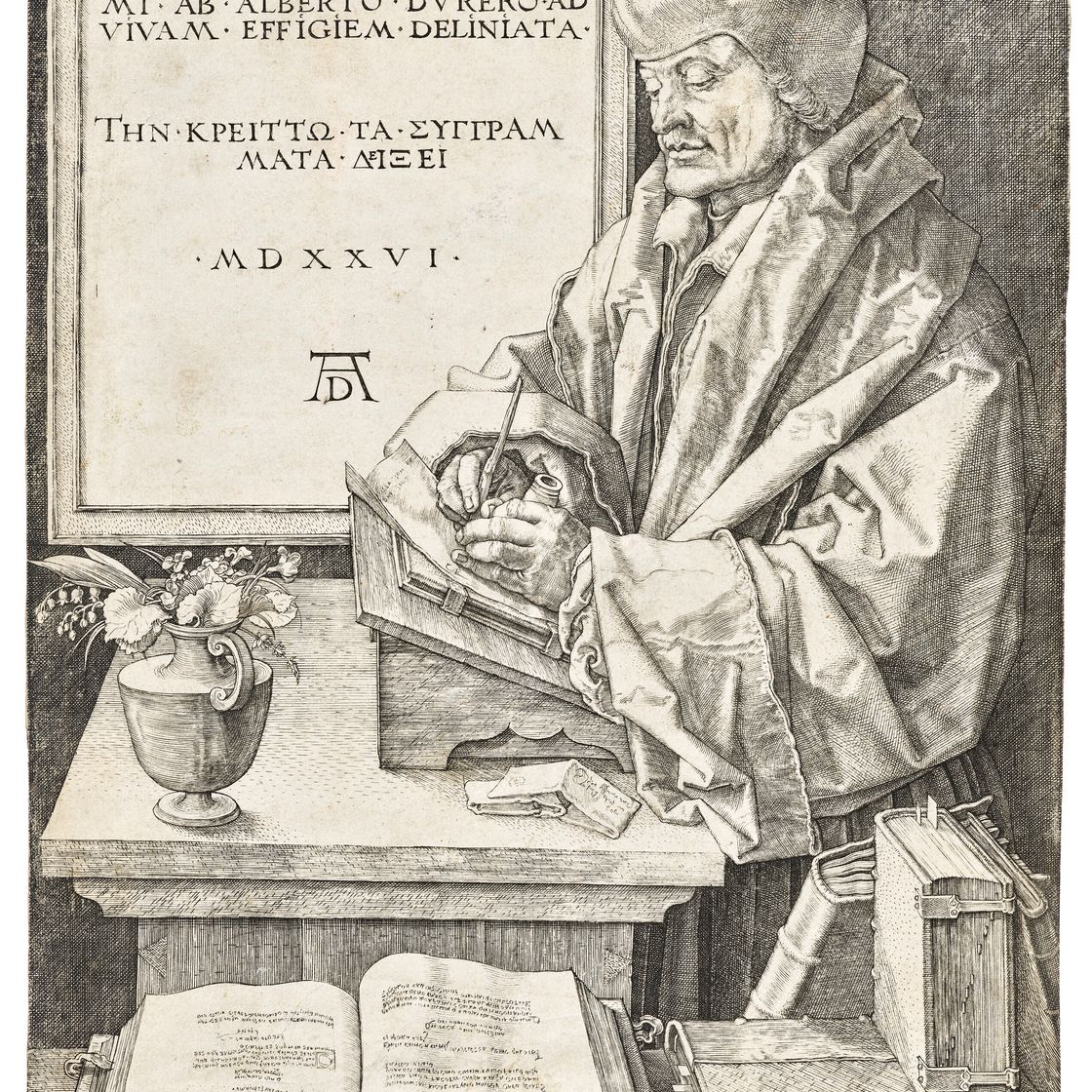 Albrecht Dürer — Эразмус фон Роттердам