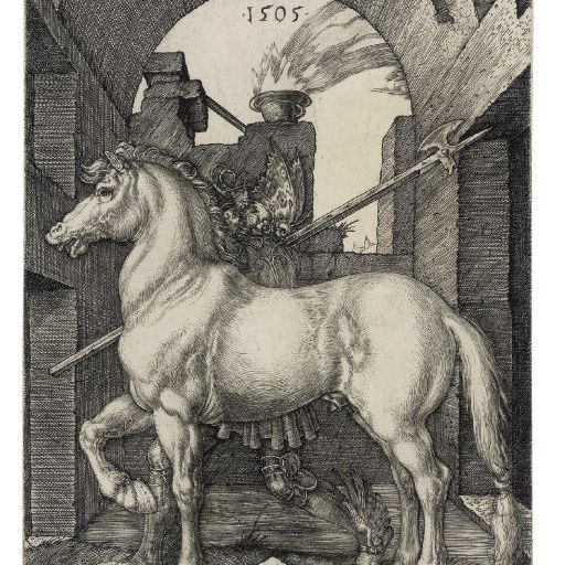 Albrecht Dürer — Маленькая лошадка (Б. 96; М., Зал. 93; С.М.С. 42)