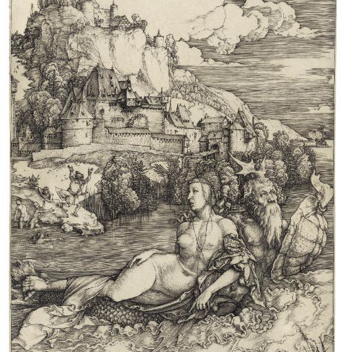 Albrecht Dürer — Морское чудовище (ч. 71; М., Зал. 66; С.М.С. 21)