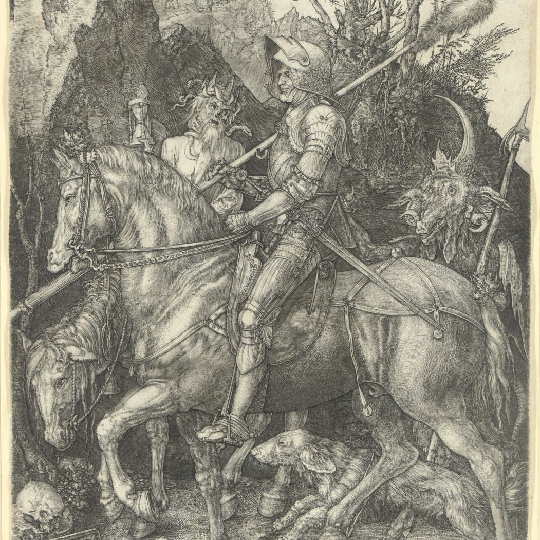 Albrecht Dürer — Рыцарь, смерть и дьявол (ч. 98; М., Зал. 74; С.М.С. 69)